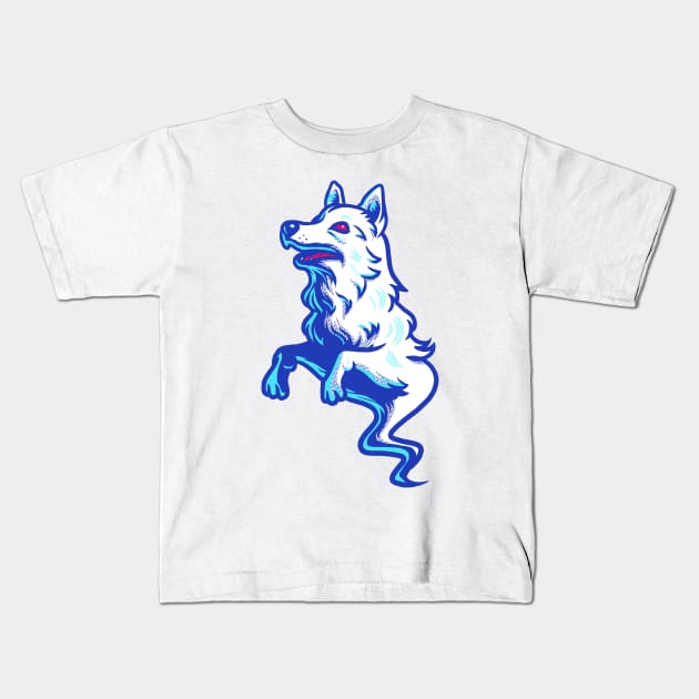 Ghost Wolf Kids T-Shirt by wehkid